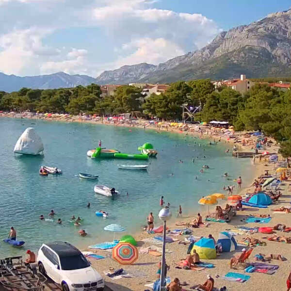 Kamera Baška voda pláž Promajna
